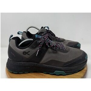 KURU Trail Running Shoes Womens Size 12 Gray Teal Mesh Lug‎ Sole Comfort Cushion